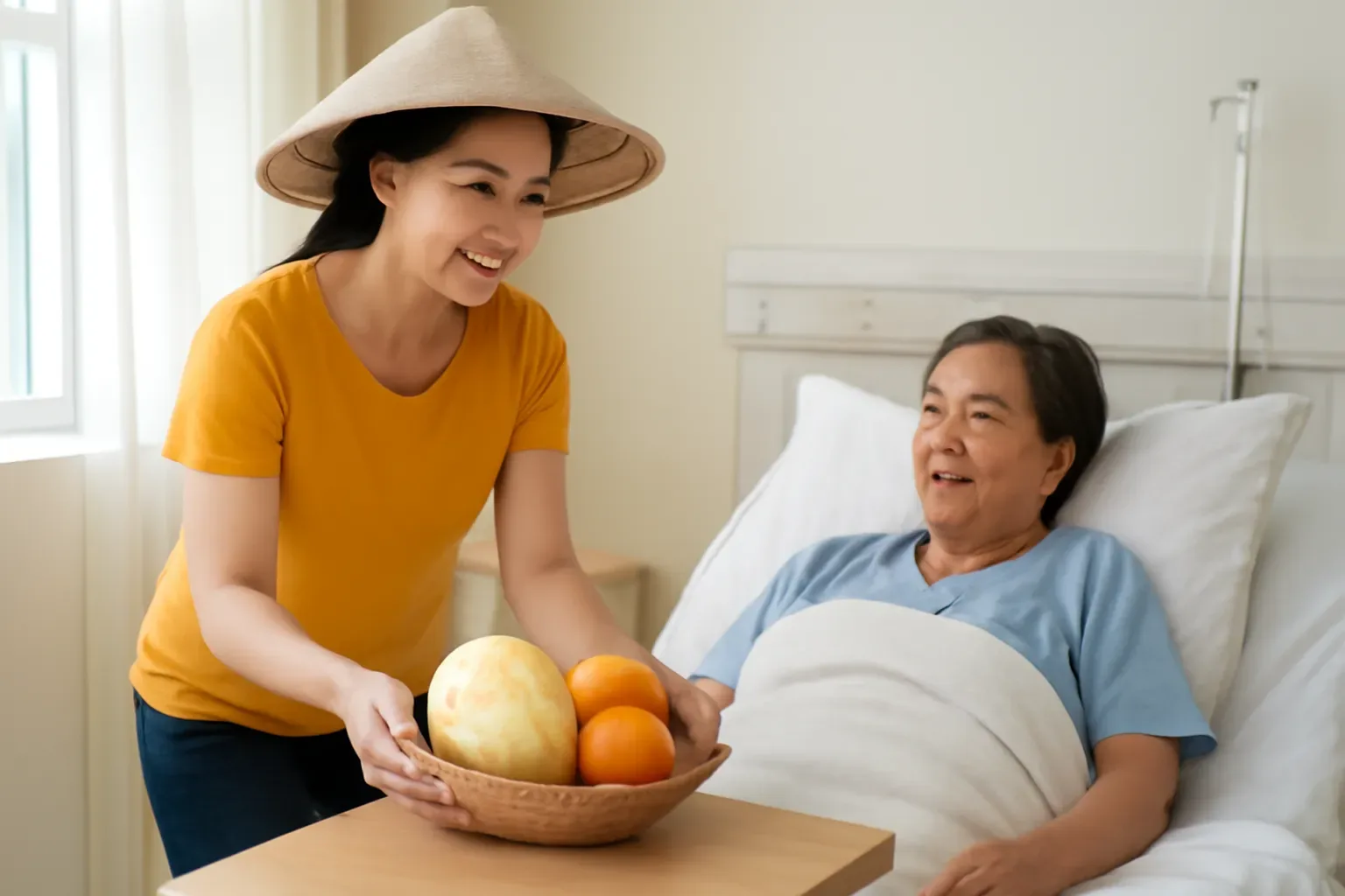 Đi thăm người ốm mang gì: quà sản vật hợp từng trường hợp và điều cần hỏi trước
