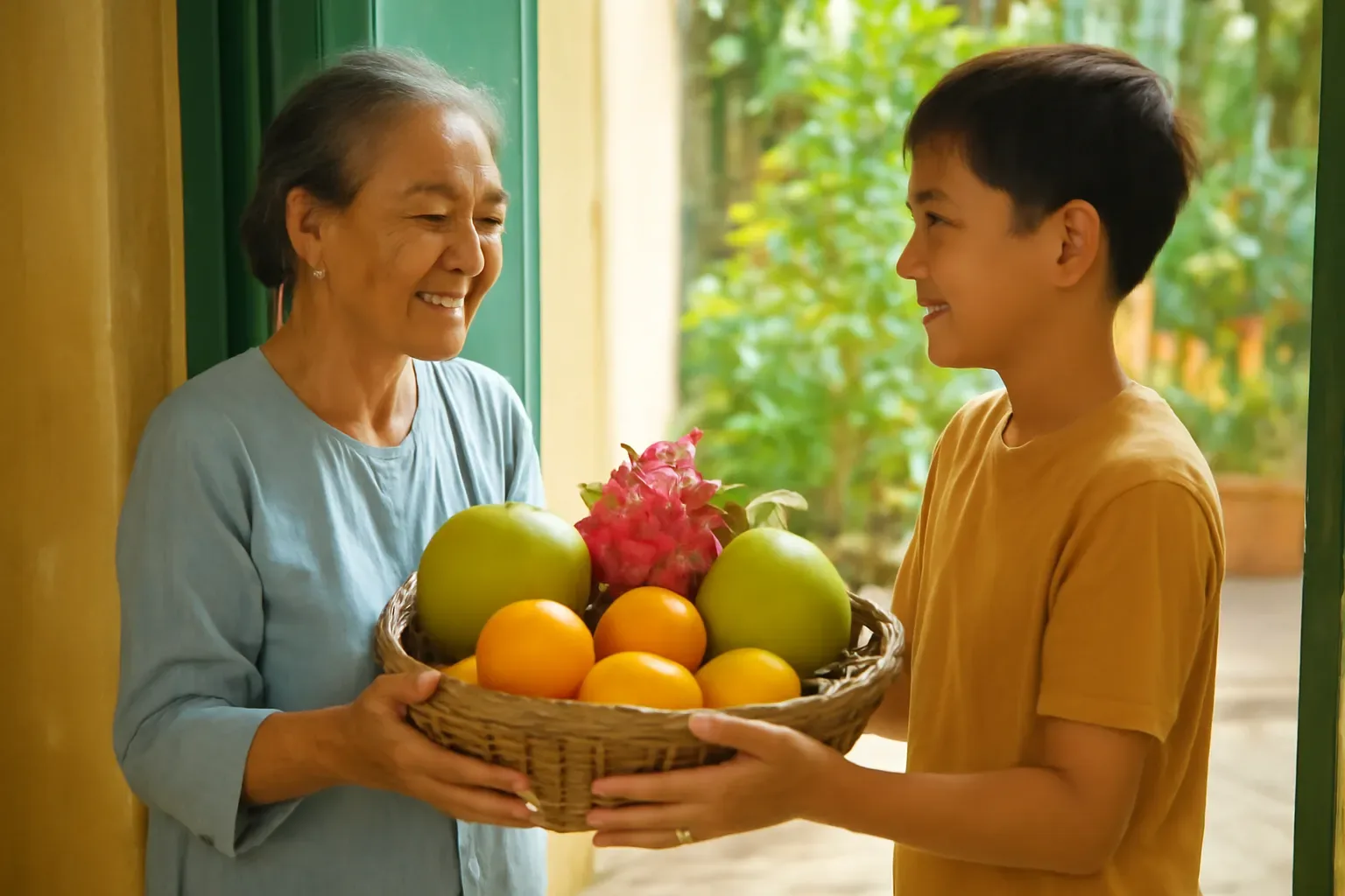 Giỏ quà trái cây tươi: chọn quả, xếp không dập, giữ tươi lâu hơn