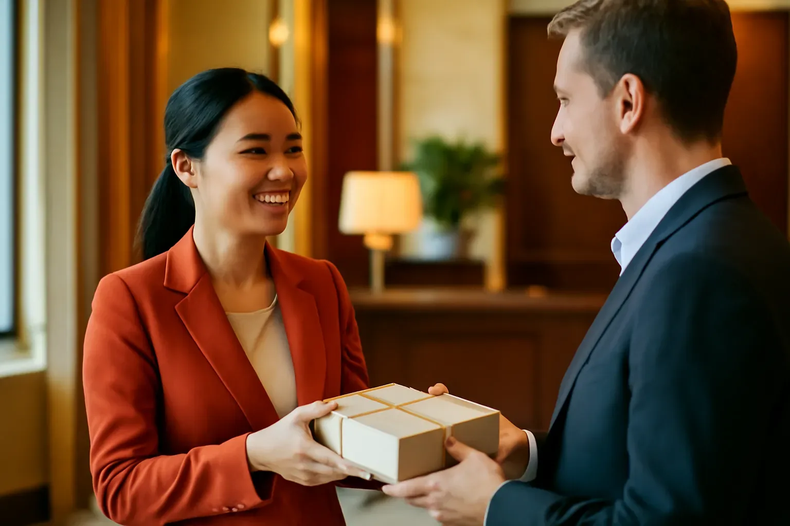 Tiễn đối tác nước ngoài về nước: chọn quà sản vật gọn, nhẹ, qua được an ninh
