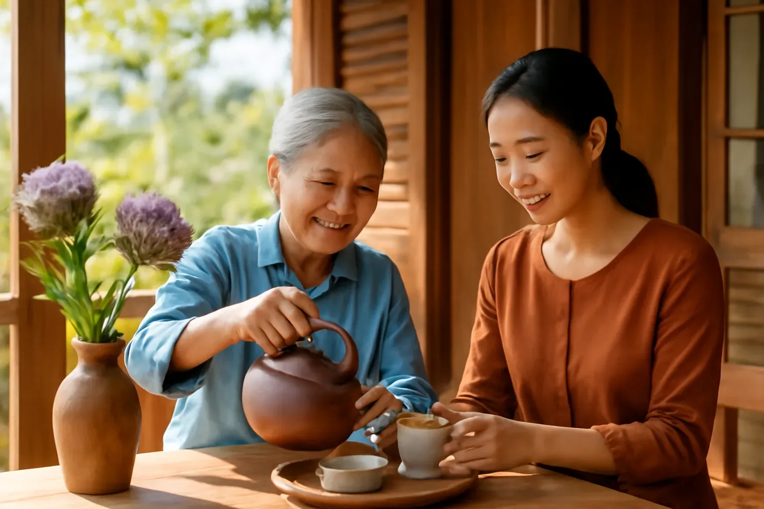 Trà thảo mộc biếu người lớn: atiso, hoa cúc, chè vối… chọn sao cho an toàn